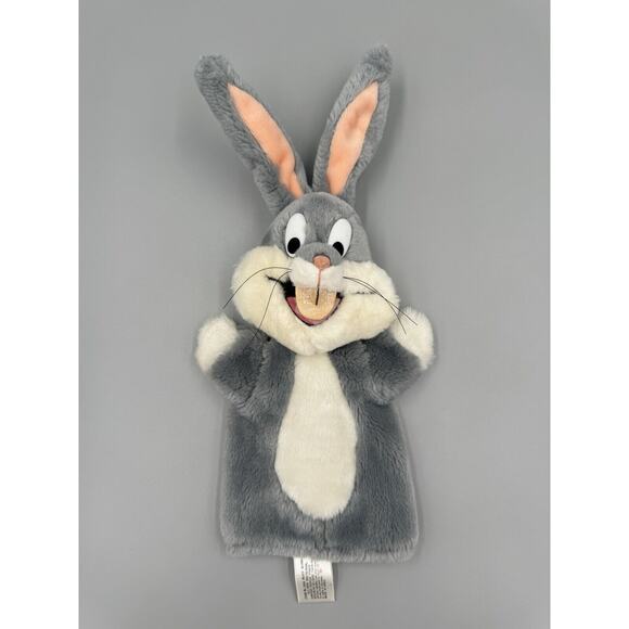 Vintage 1990 BUGS BUNNY Hand Puppet Plush 50th Birthday Collection - Picture 1 of 10